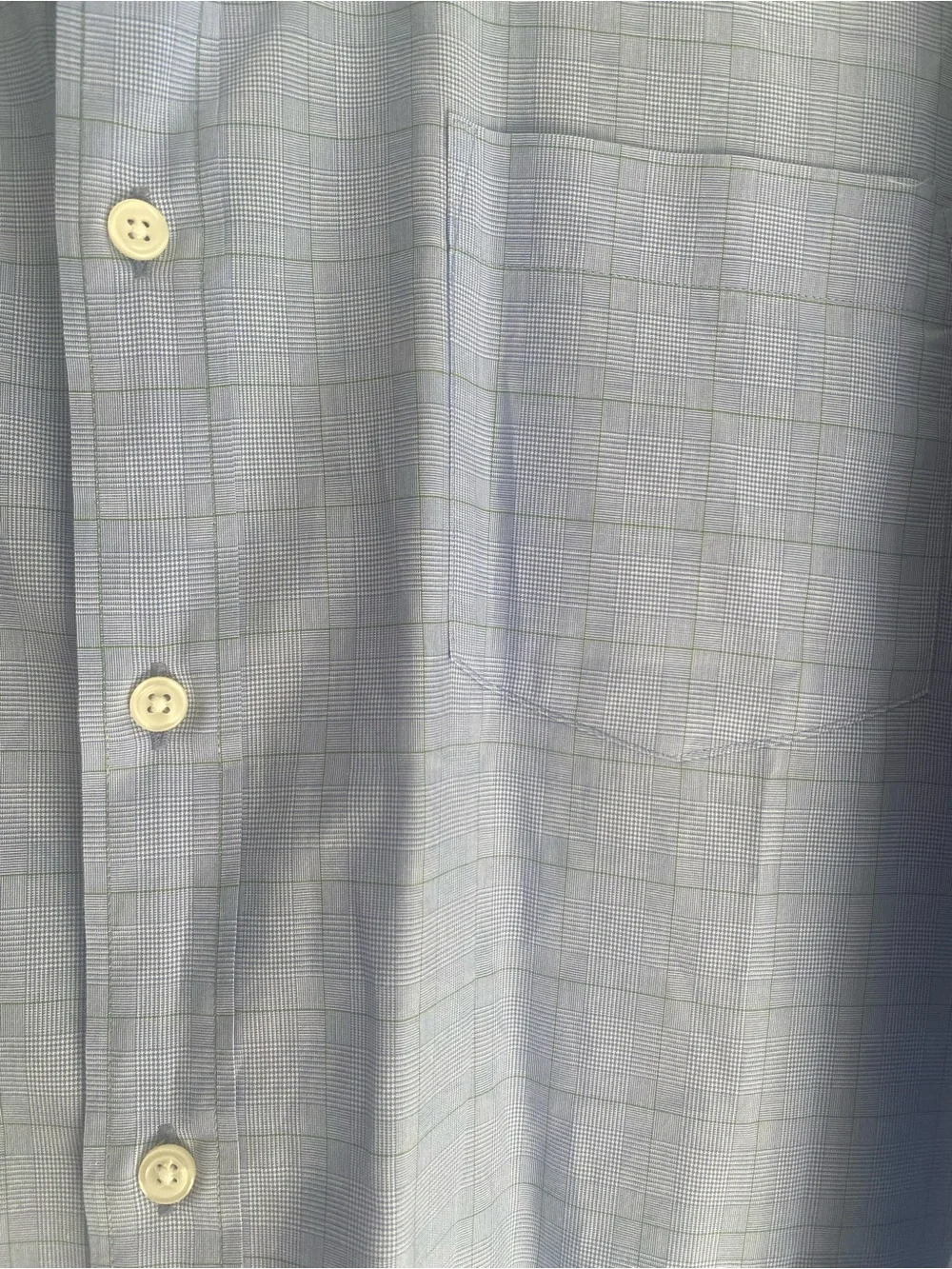 J. Crew Ludlow Men's Light Blue Windowpane Dress Shirt Casual Career Button Down
